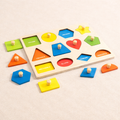 Wooden Geometric Shape Matching Board