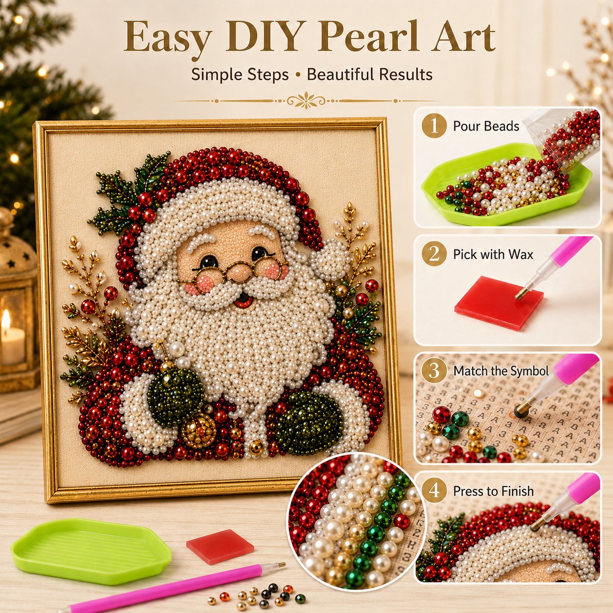 Christmas Pearl Diamond Painting Kit