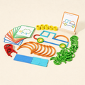Wooden Pattern Matching Puzzle – Guided Stick & Ring Matching Set