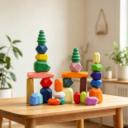 ✨Montessori Wooden Balance Stones