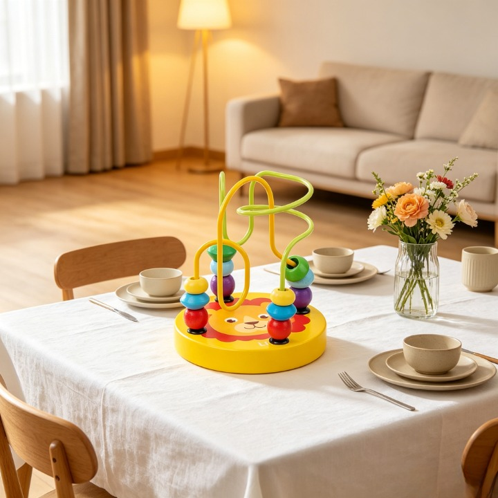 Montessori Wooden Bead Maze Toy