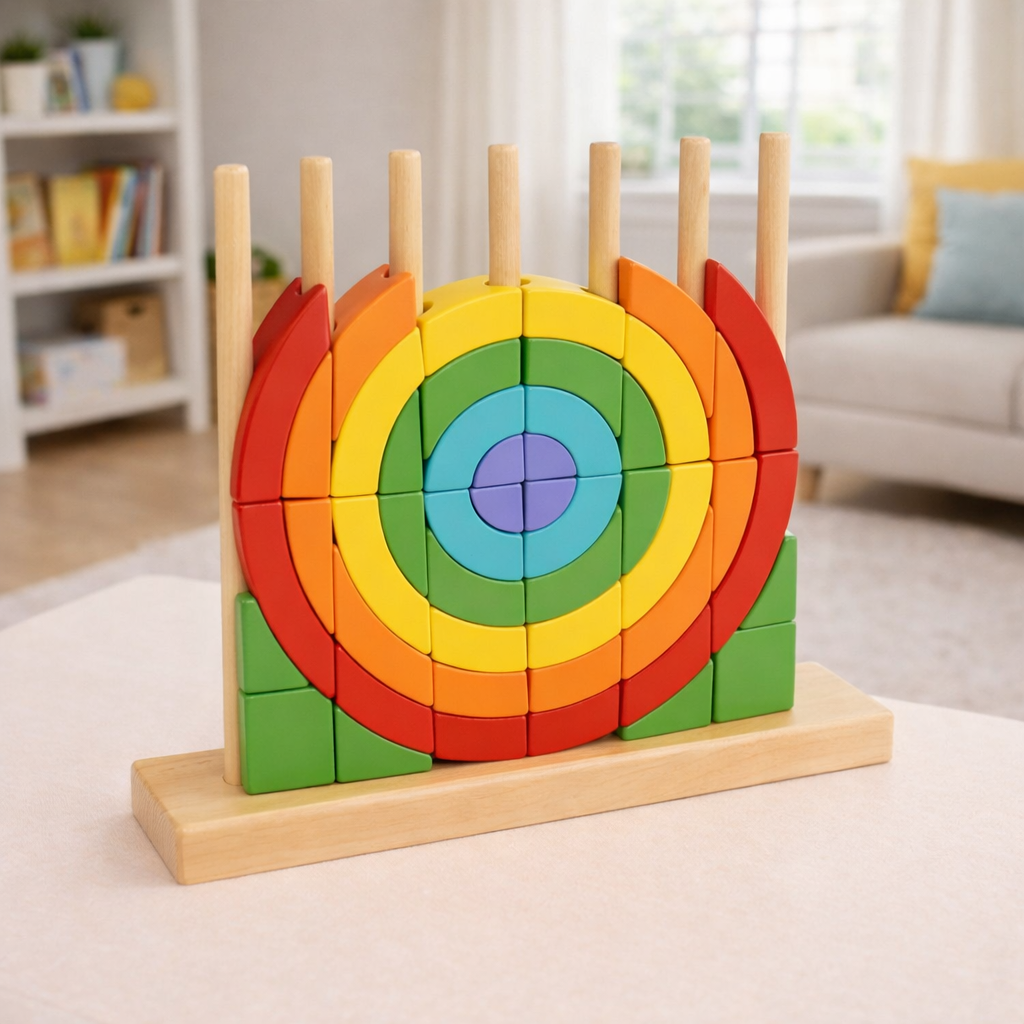 Snail Pull-Along & Rainbow Stacker – Calm Balance Stack Set
