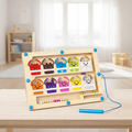 Wooden Magnetic Maze – Precision Bead Sorting Set