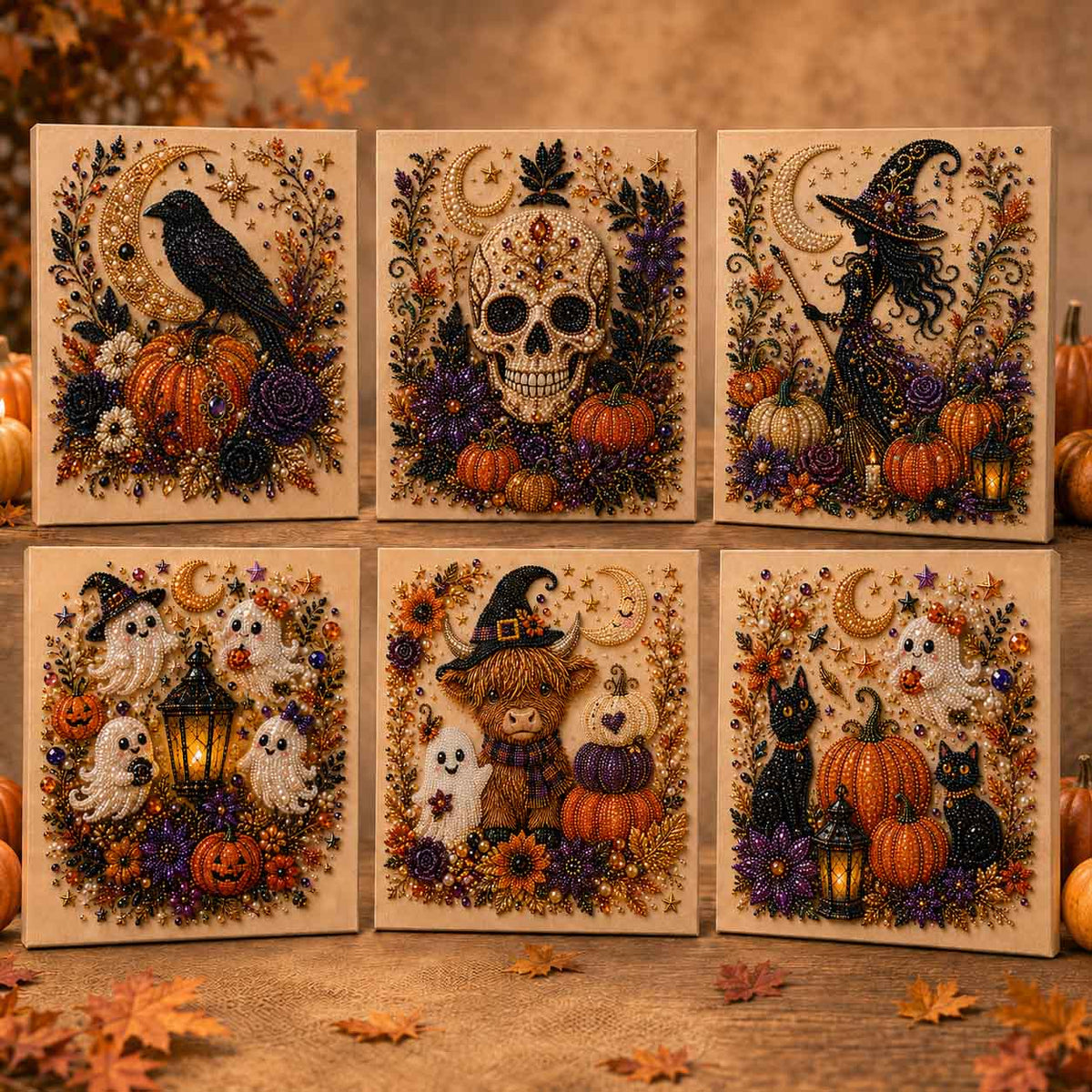 Halloween Pearl Bead Diamond Art Kit – Relaxing DIY Craft & Sparkling Décor