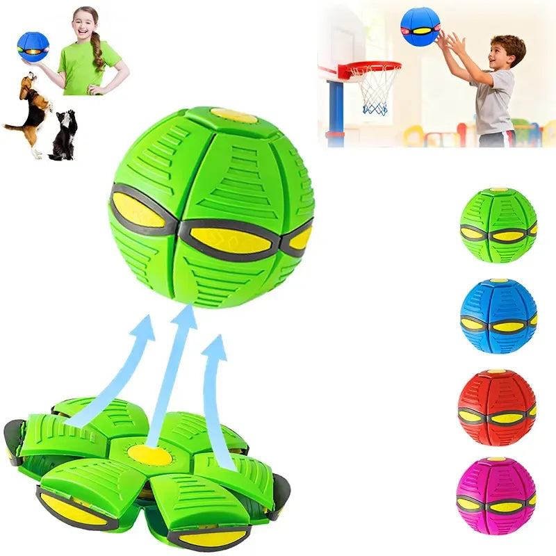 Magic Flying Disc Ball – 2-in-1 LED Light-Up Sensory Toy for Kids