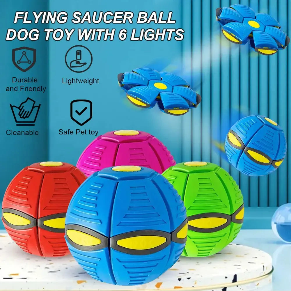 Magic Flying Disc Ball – 2-in-1 LED Light-Up Sensory Toy for Kids