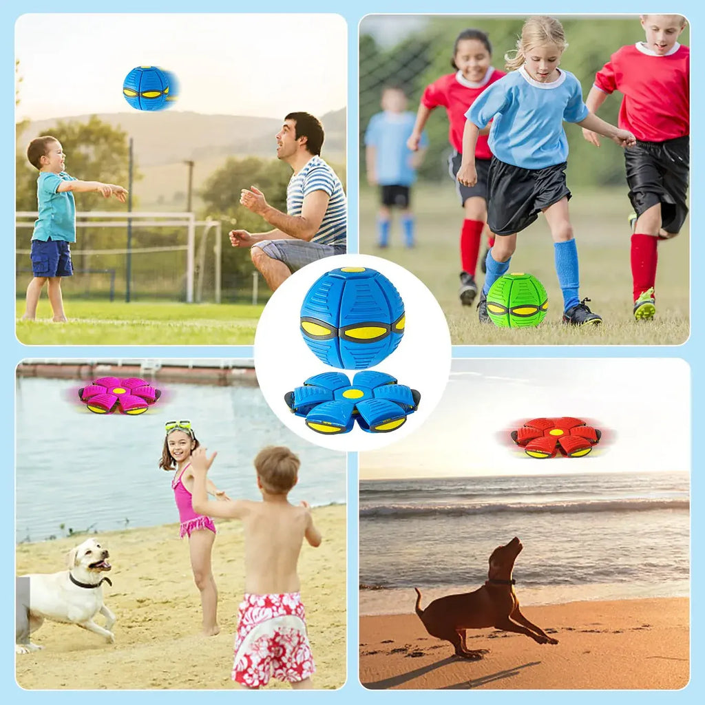 Magic Flying Disc Ball – 2-in-1 LED Light-Up Sensory Toy for Kids