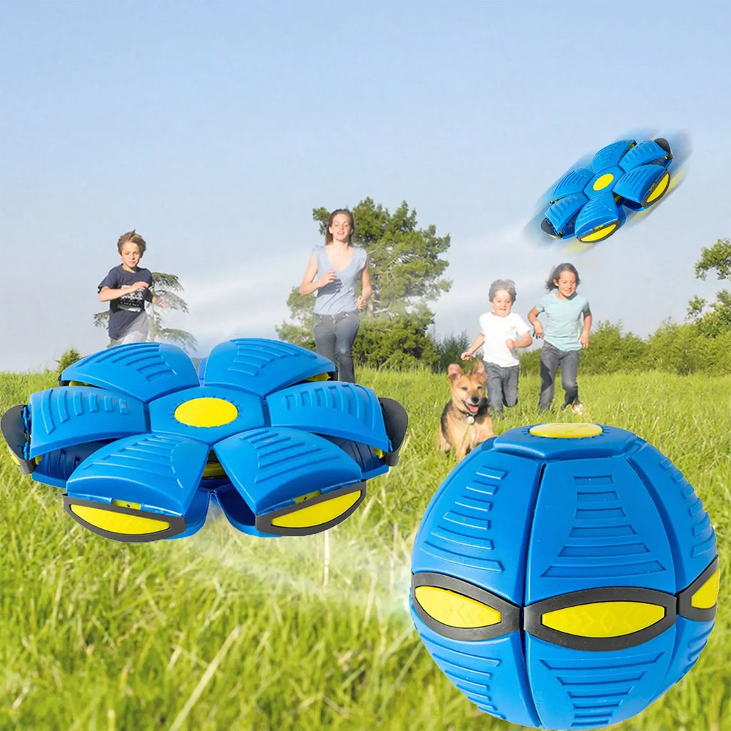Magic Flying Disc Ball – 2-in-1 LED Light-Up Sensory Toy for Kids