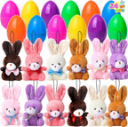 Easter Surprise Eggs: 12-Pack Hidden Plush Animal Toys