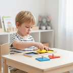 Wooden Geometric Shape Matching Board